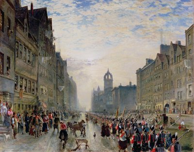 The High Street, Edinburgh by Samuel Bough